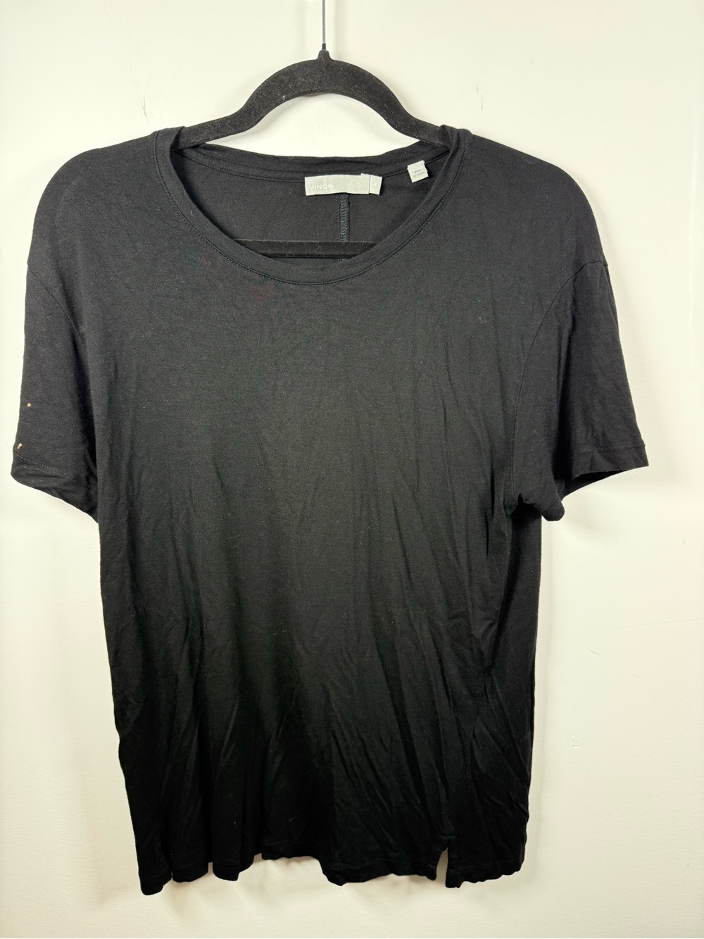 VINCE | Viscose Black Tee Size M AS IS